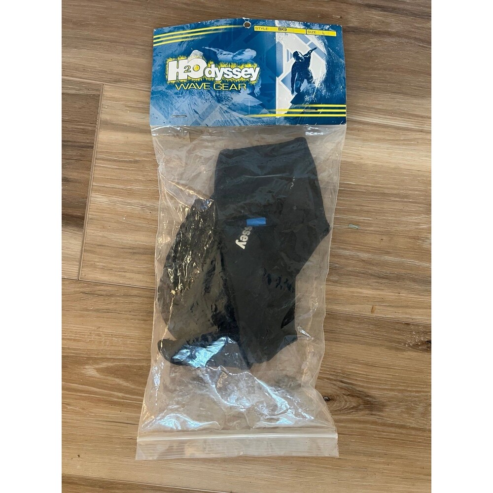BNIP Pair of H2Odyssey Wave Gear BK9 Mini Scuba Dive Gear Black Fin Sock Sz Lg